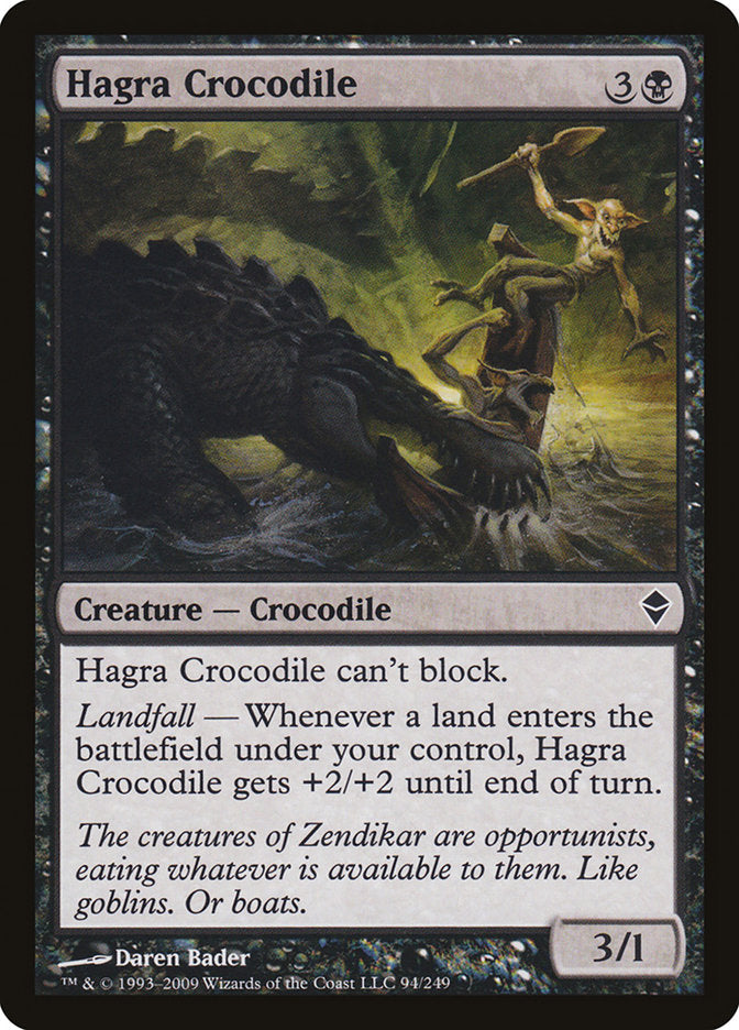 Hagra Crocodile [Zendikar] | Good Games Morley