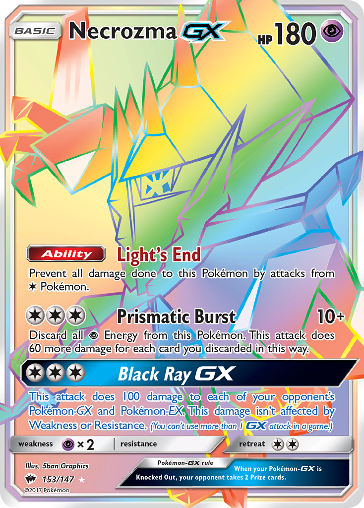 Necrozma GX (153/147) [Sun & Moon: Burning Shadows] | Good Games Morley