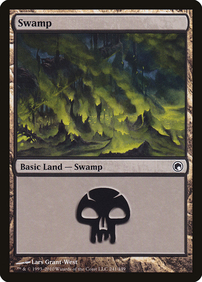 Swamp (241) [Scars of Mirrodin] | Good Games Morley