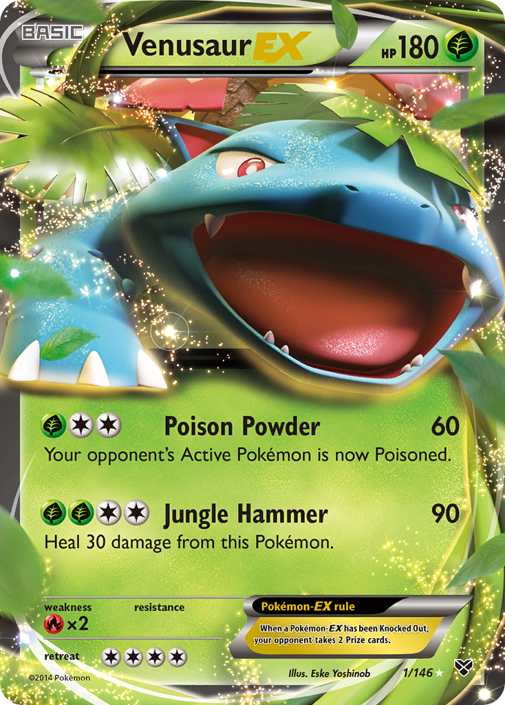 Venusaur EX (1/146) [XY: Base Set] | Good Games Morley