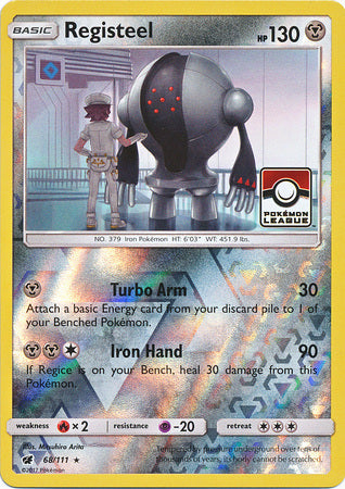 Registeel (68/111) (League Promo) [Sun & Moon: Crimson Invasion] | Good Games Morley