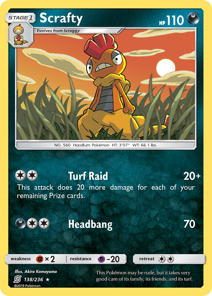 Scrafty (138/236) [Sun & Moon: Unified Minds] | Good Games Morley