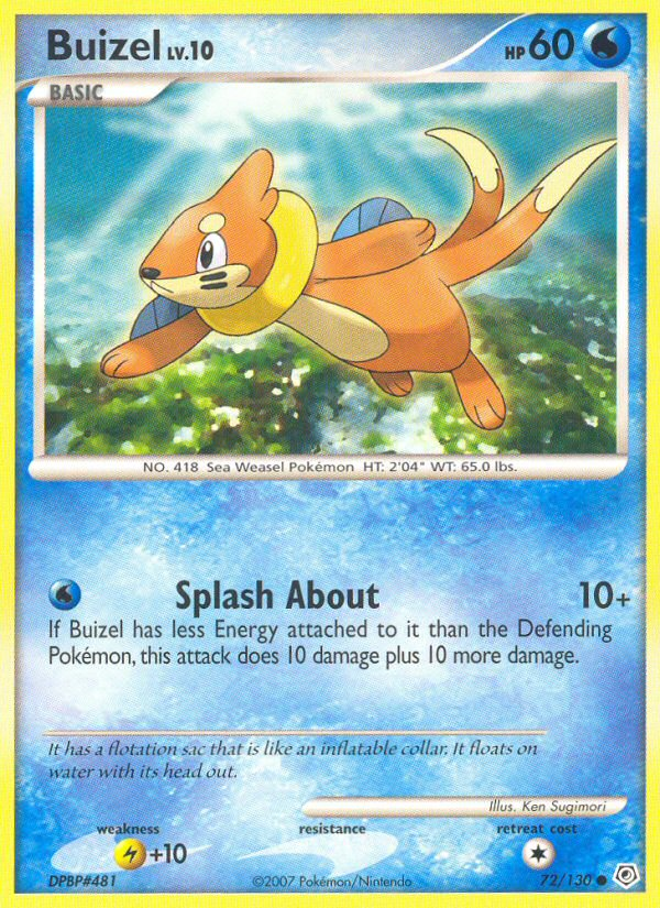Buizel (72/130) [Diamond & Pearl: Base Set] | Good Games Morley