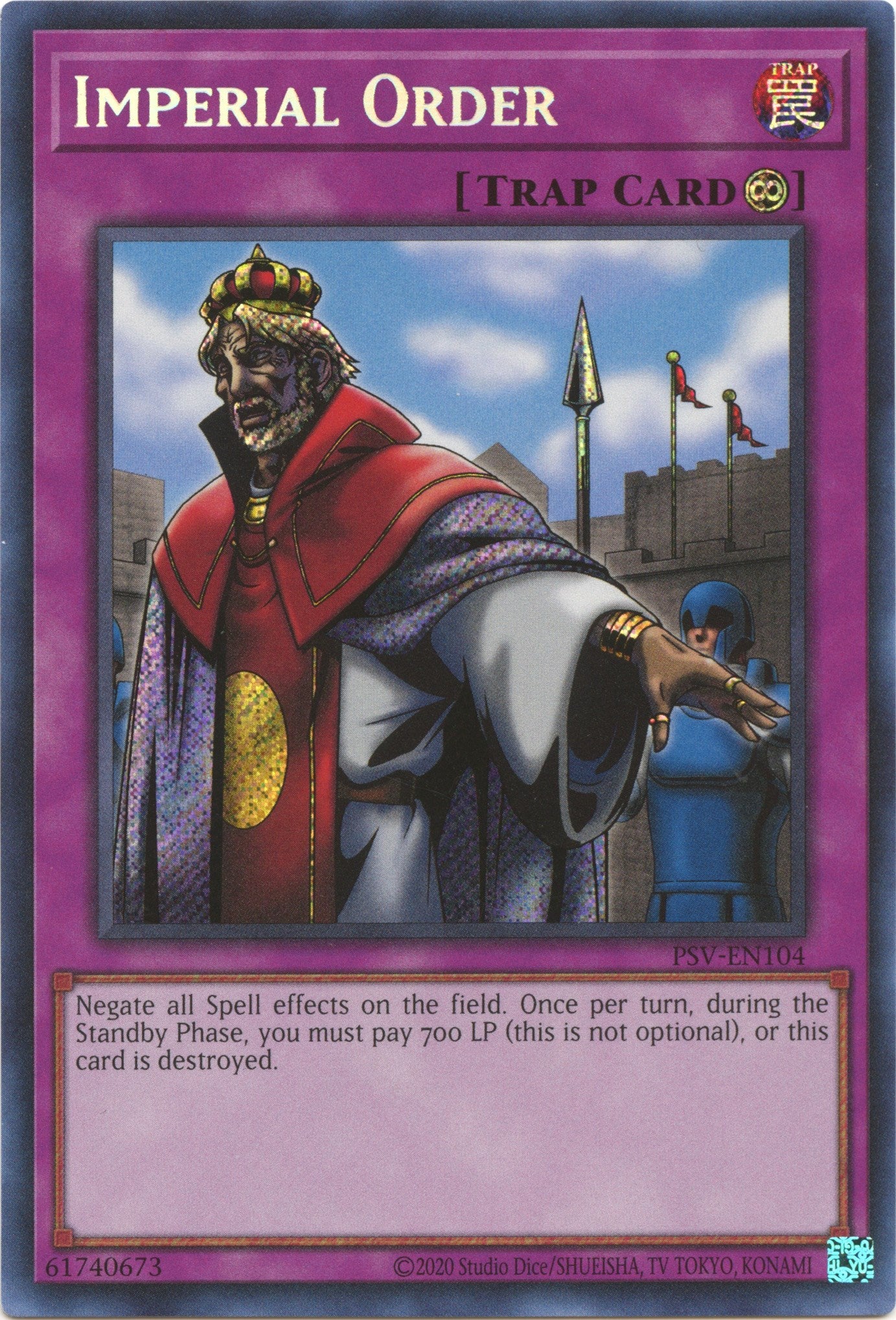 Imperial Order (25th Anniversary) [PSV-EN104] Secret Rare | Good Games Morley