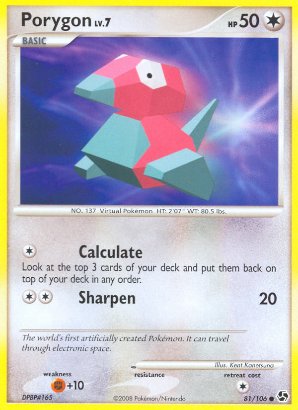 Porygon (81/106) [Diamond & Pearl: Great Encounters] | Good Games Morley