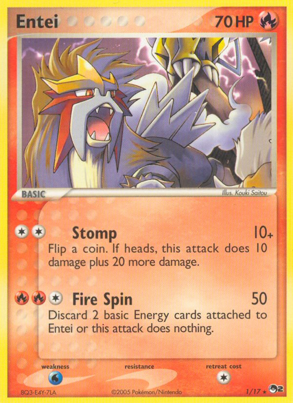 Entei (1/17) [POP Series 2] | Good Games Morley