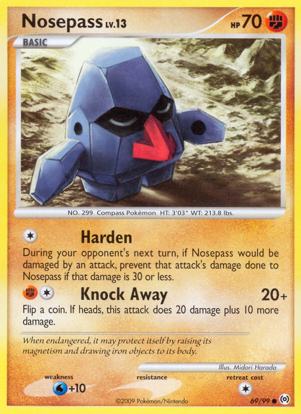 Nosepass (69/99) [Platinum: Arceus] | Good Games Morley
