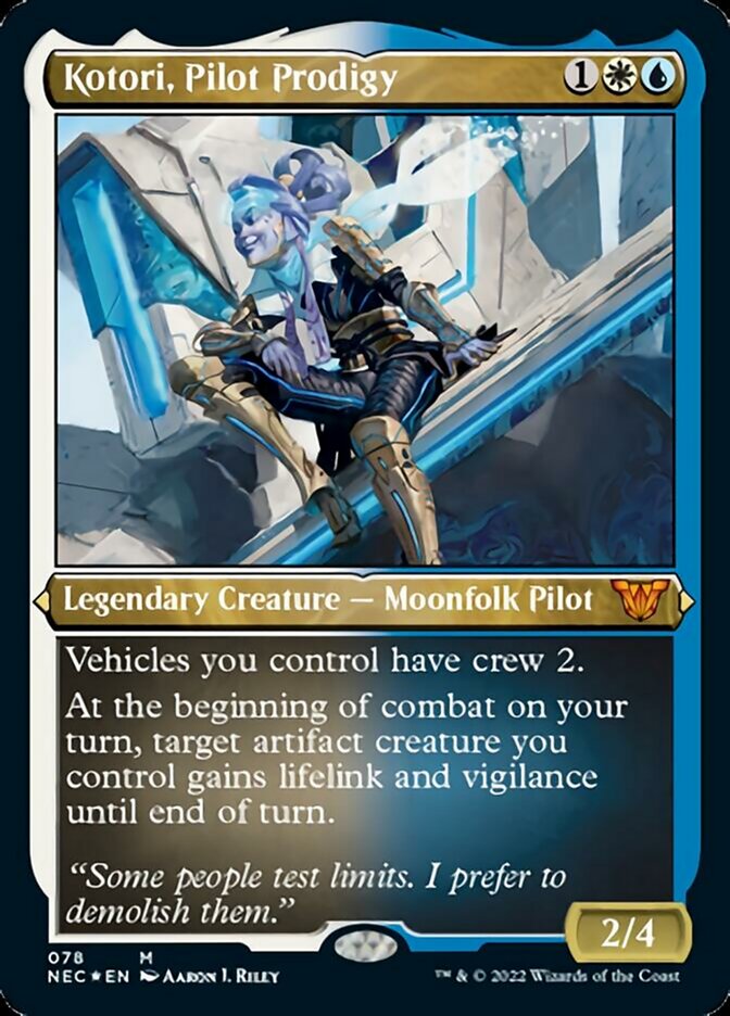 Kotori, Pilot Prodigy (Showcase Display Commander) [Kamigawa: Neon Dynasty Commander] | Good Games Morley