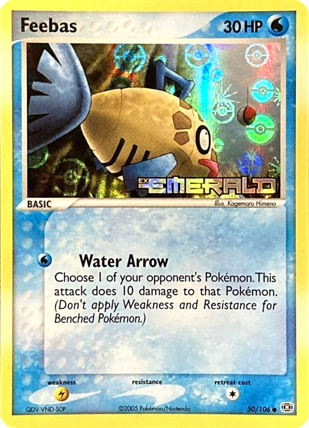 Feebas (50/106) (Stamped) [EX: Emerald] | Good Games Morley