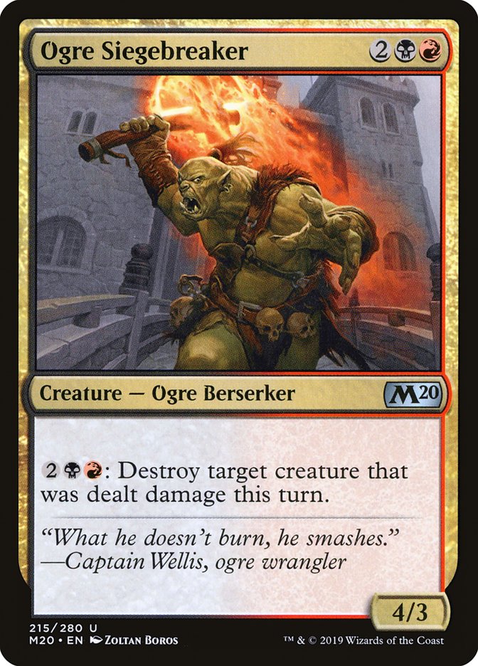 Ogre Siegebreaker [Core Set 2020] | Good Games Morley