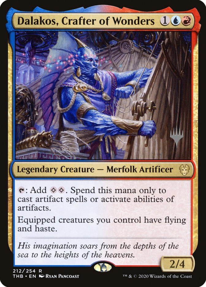 Dalakos, Crafter of Wonders (Promo Pack) [Theros Beyond Death Promos] | Good Games Morley