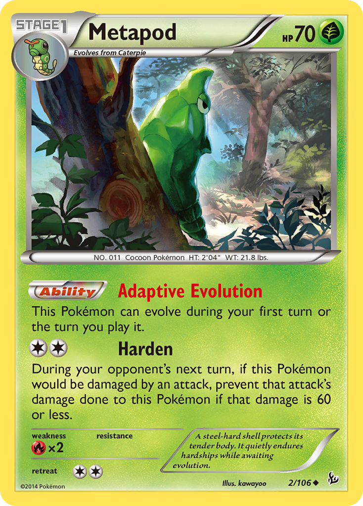 Metapod (2/106) [XY: Flashfire] | Good Games Morley