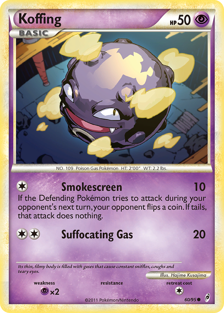 Koffing (60/95) [HeartGold & SoulSilver: Call of Legends] | Good Games Morley