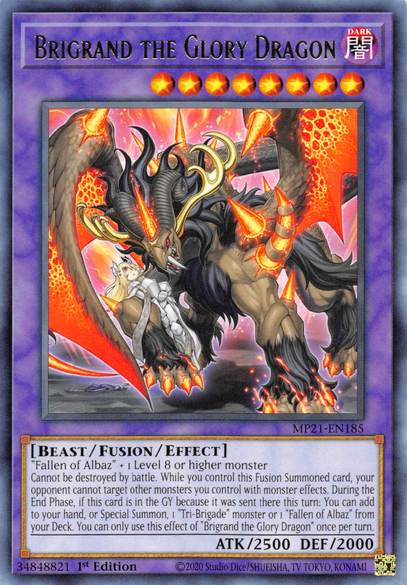 Brigrand the Glory Dragon [MP21-EN185] Rare | Good Games Morley
