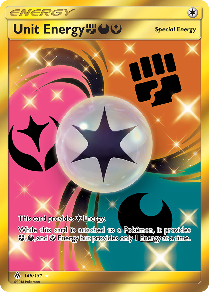 Unit Energy (146/131) (Fighting, Darkness, Fairy) [Sun & Moon: Forbidden Light] | Good Games Morley