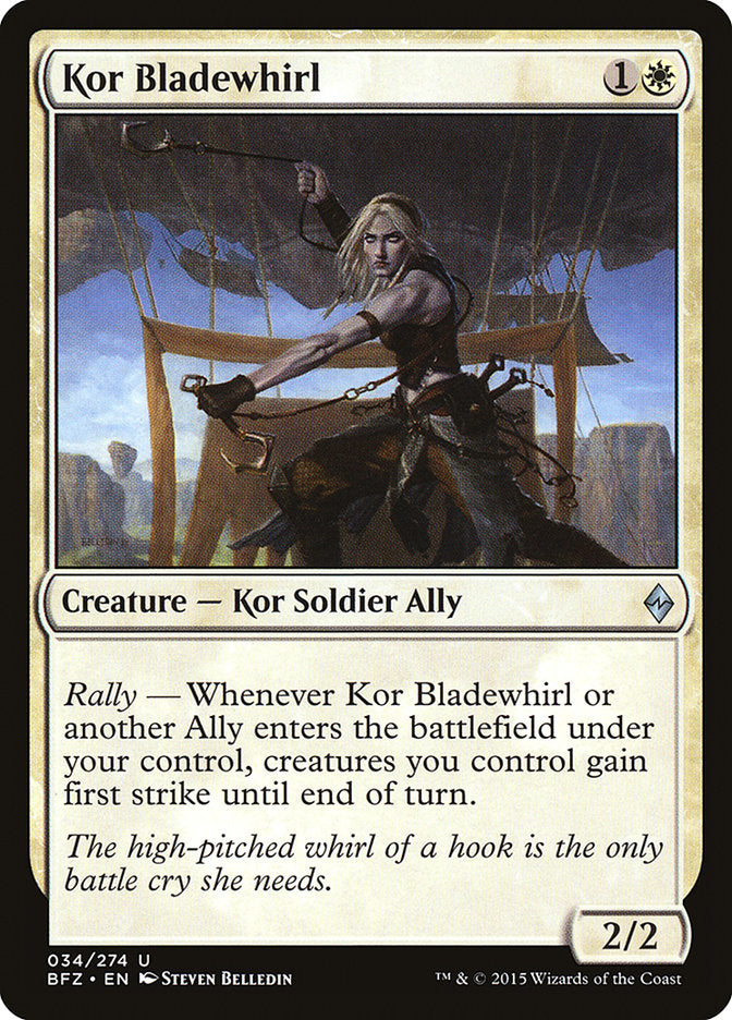 Kor Bladewhirl [Battle for Zendikar] | Good Games Morley