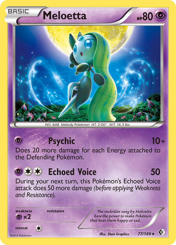 Meloetta (77/149) [Black & White: Boundaries Crossed] | Good Games Morley
