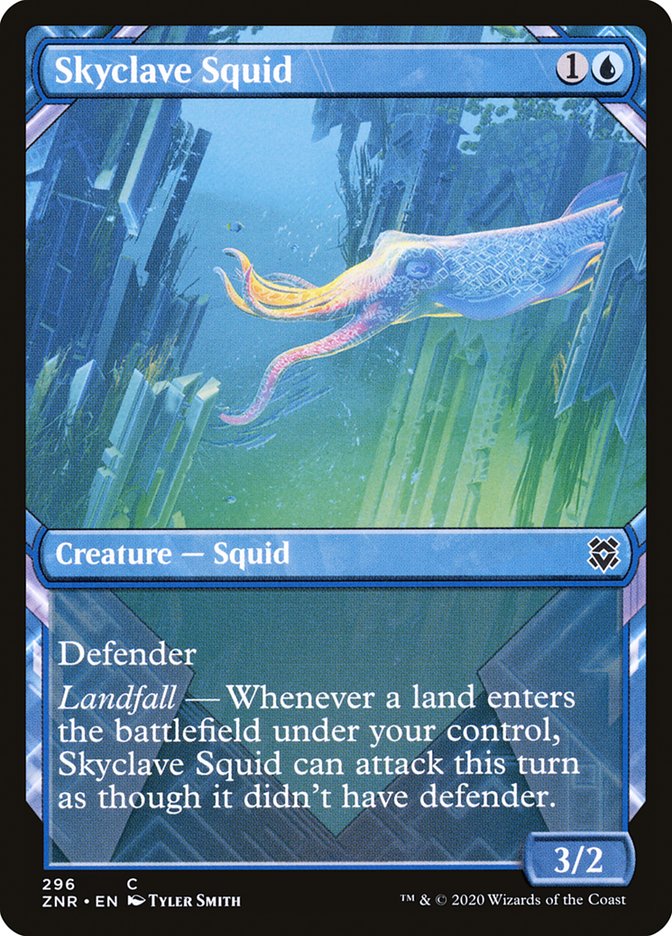 Skyclave Squid (Showcase) [Zendikar Rising] | Good Games Morley