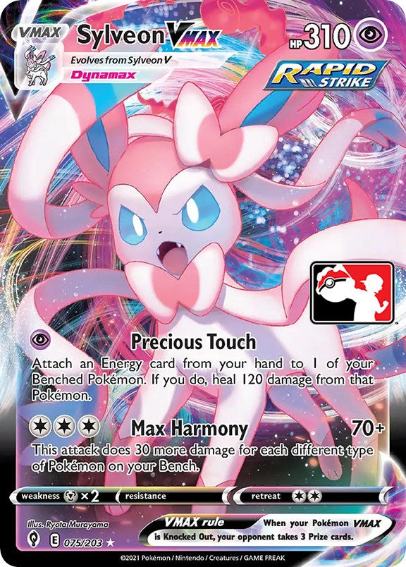 Sylveon VMAX (075/203) [Prize Pack Series One] | Good Games Morley