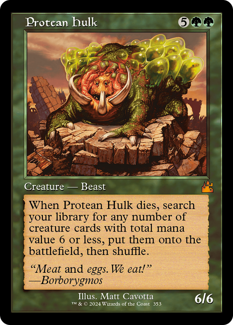 Protean Hulk (Retro Frame) [Ravnica Remastered] | Good Games Morley