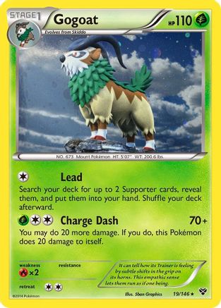 Gogoat (19/146) (Cosmos Holo) [XY: Base Set] | Good Games Morley