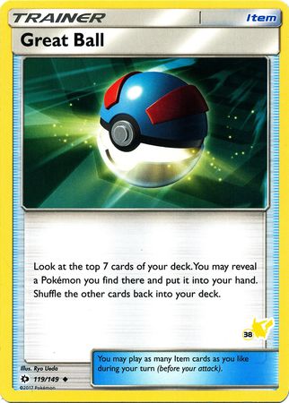 Great Ball (119/149) (Pikachu Stamp #38) [Battle Academy 2020] | Good Games Morley