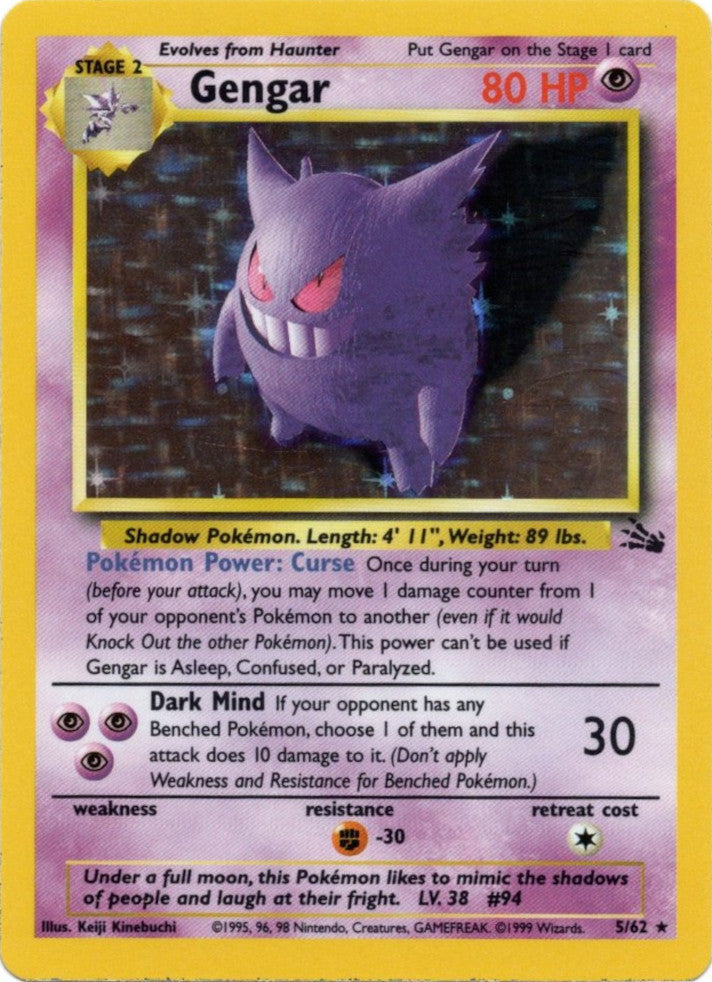 Gengar (5/62) [Fossil Unlimited] | Good Games Morley
