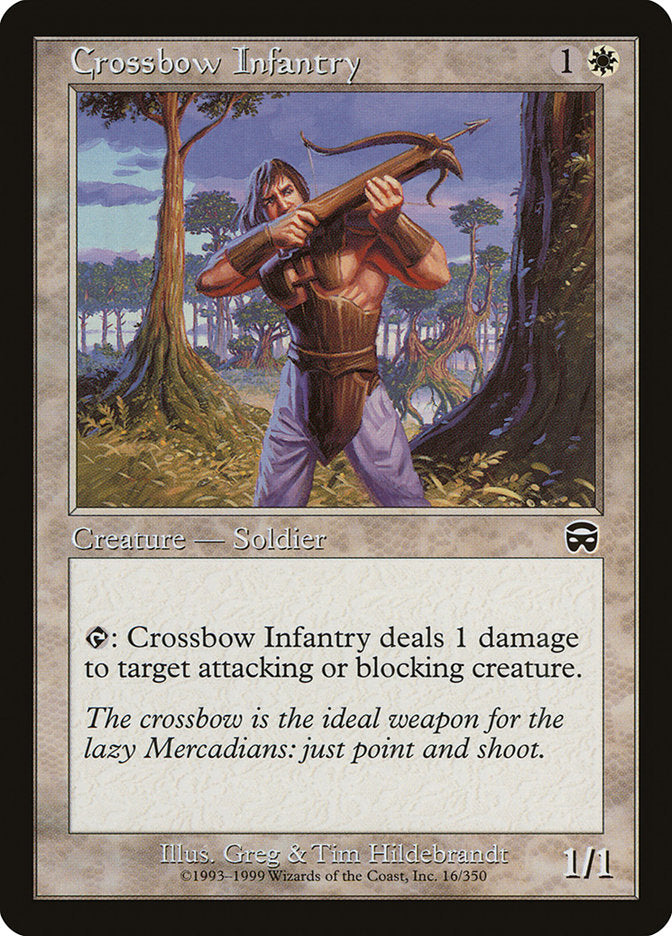 Crossbow Infantry [Mercadian Masques] | Good Games Morley