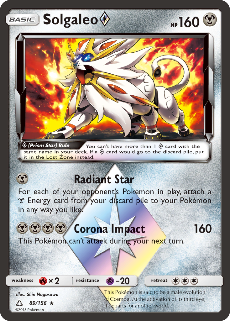 Solgaleo (89/156) (Prism Star) [Sun & Moon: Ultra Prism] | Good Games Morley