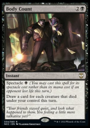 Body Count (Promo Pack) [Streets of New Capenna Commander Promos] | Good Games Morley