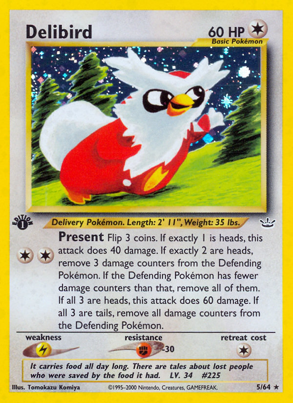 Delibird (5/64) [Neo Revelation 1st Edition] | Good Games Morley
