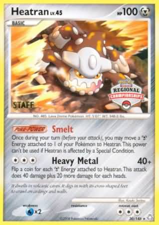 Heatran (30/146) (Regional Championships Staff) [Diamond & Pearl: Legends Awakened] | Good Games Morley
