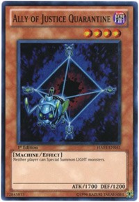 Ally of Justice Quarantine [HA03-EN051] Super Rare | Good Games Morley