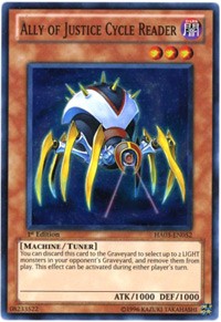 Ally of Justice Cycle Reader [HA03-EN052] Super Rare | Good Games Morley