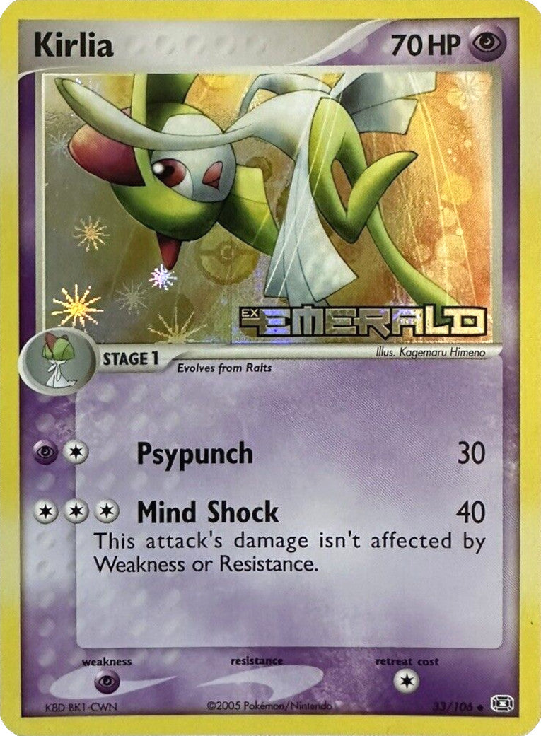 Kirlia (33/106) (Stamped) [EX: Emerald] | Good Games Morley