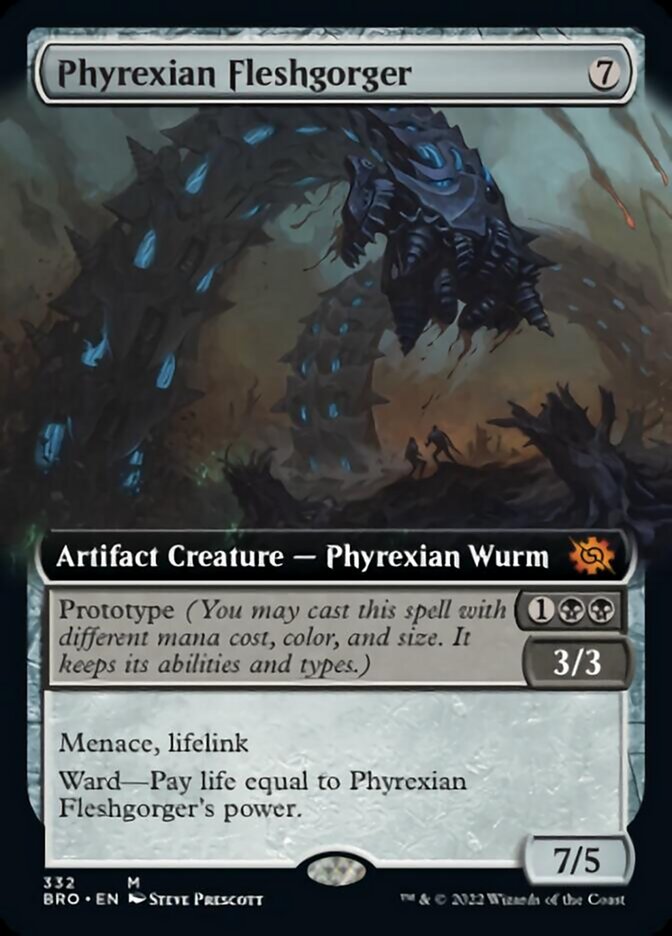 Phyrexian Fleshgorger (Extended Art) [The Brothers' War] | Good Games Morley