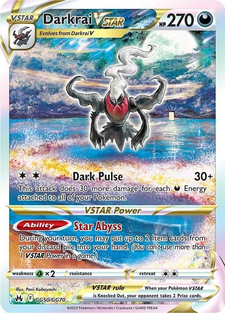 Darkrai VSTAR (GG50/GG70) [Sword & Shield: Crown Zenith] | Good Games Morley