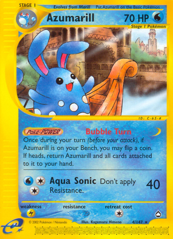 Azumarill (4/147) [Aquapolis] | Good Games Morley