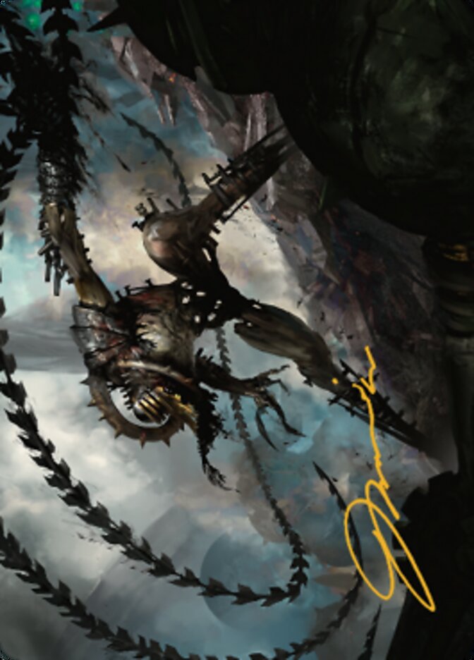 Razorlash Transmogrant Art Card (Gold-Stamped Signature) [The Brothers' War Art Series] | Good Games Morley