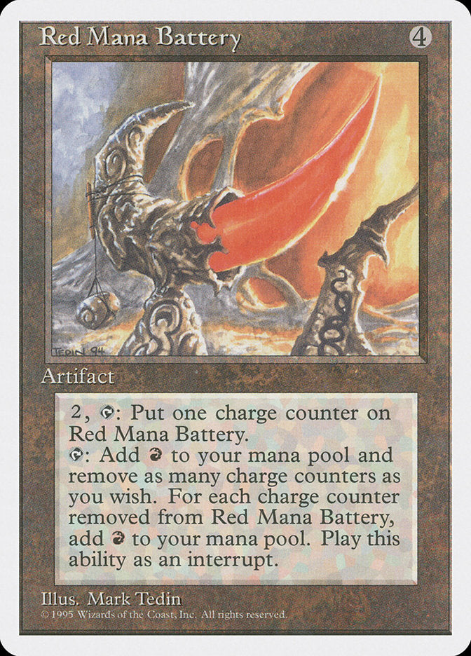 Red Mana Battery [Fourth Edition] | Good Games Morley