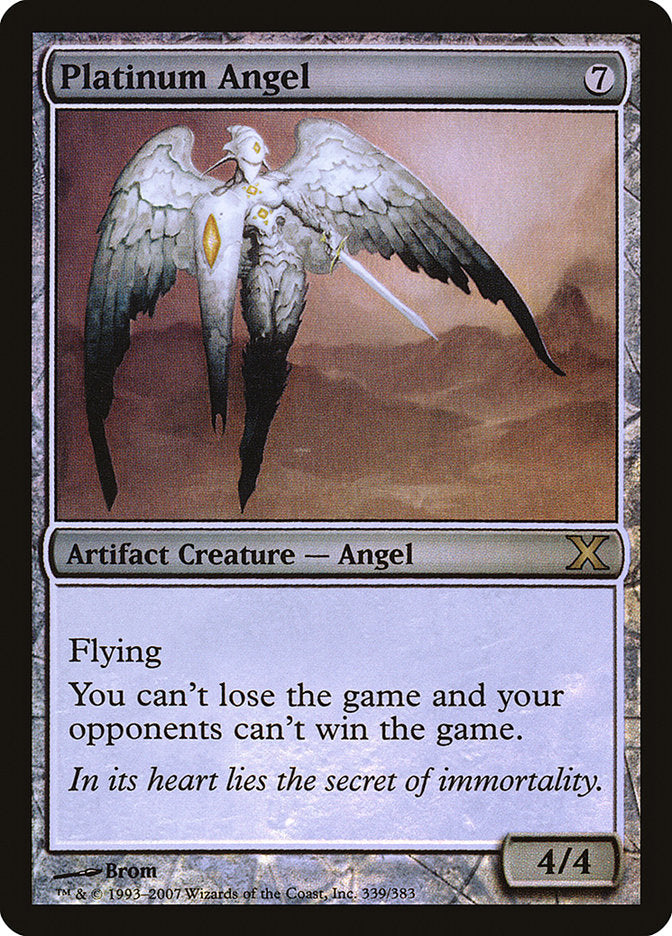 Platinum Angel (Premium Foil) [Tenth Edition] | Good Games Morley