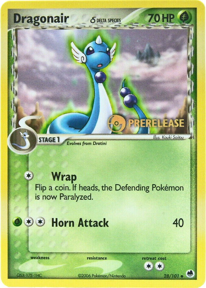Dragonair (28/101) (Prerelease) [EX: Dragon Frontiers] | Good Games Morley