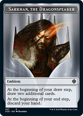 Sarkhan, the Dragonspeaker // Sarkhan, the Dragonspeaker Double-Sided Token [Starter Commander Decks] | Good Games Morley