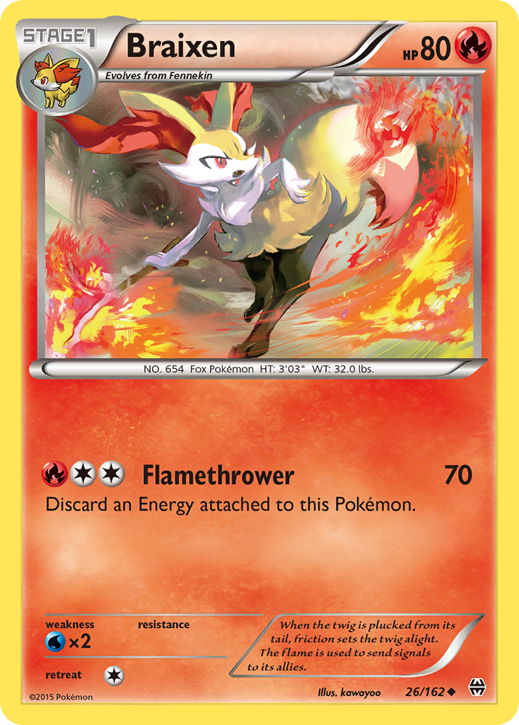 Braixen (26/162) [XY: BREAKthrough] | Good Games Morley