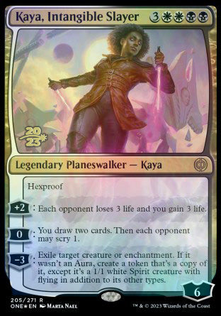 Kaya, Intangible Slayer [Phyrexia: All Will Be One Prerelease Promos] | Good Games Morley