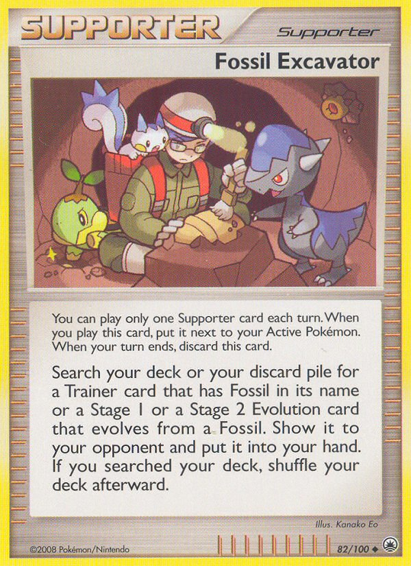Fossil Excavator (82/100) [Diamond & Pearl: Majestic Dawn] | Good Games Morley