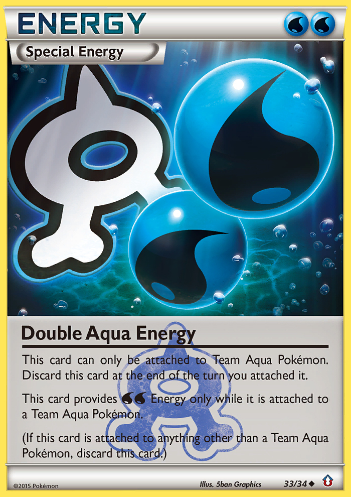 Double Aqua Energy (33/34) [XY: Double Crisis] | Good Games Morley
