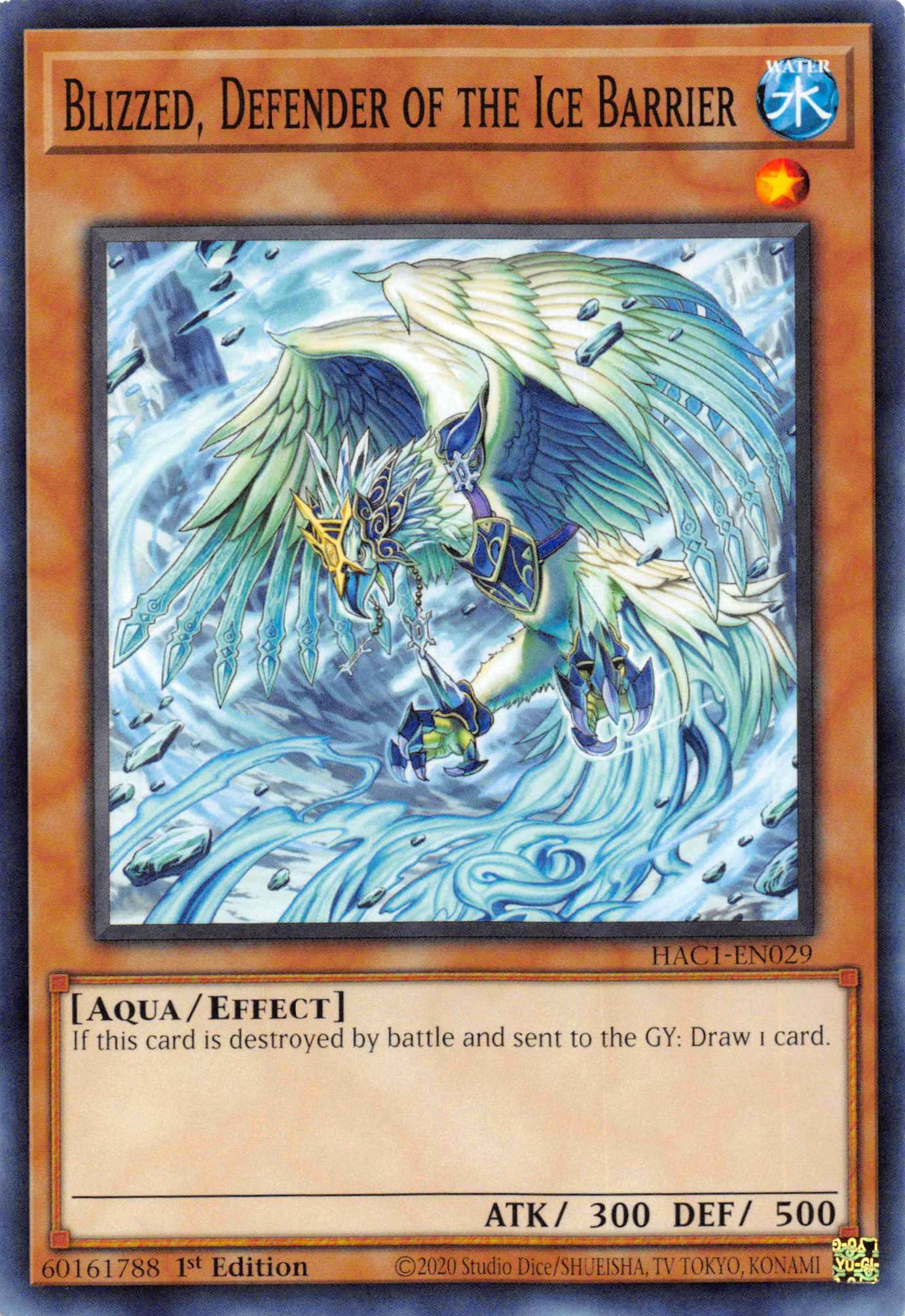 Blizzed, Defender of the Ice Barrier [HAC1-EN029] Common | Good Games Morley