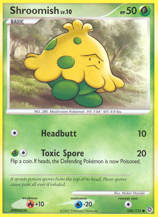 Shroomish (108/132) [Diamond & Pearl: Secret Wonders] | Good Games Morley