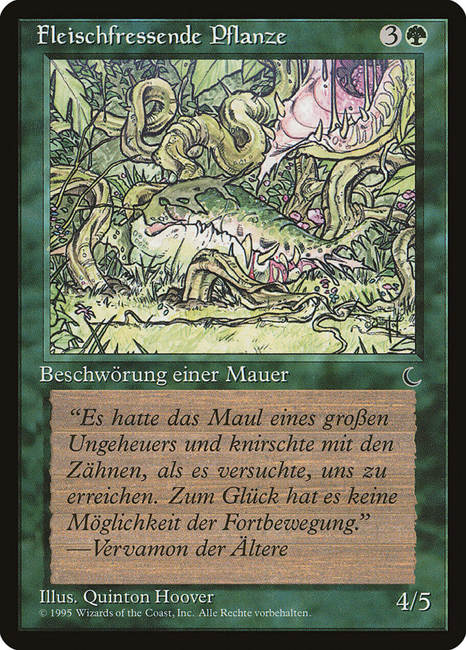 Carnivorous Plant (German) - "Fleischfressende Pflanze" [Renaissance] | Good Games Morley